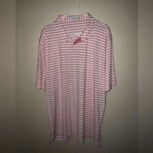 Peter Millar Featherweight UPF 50+ XXL Striped Golf Polo